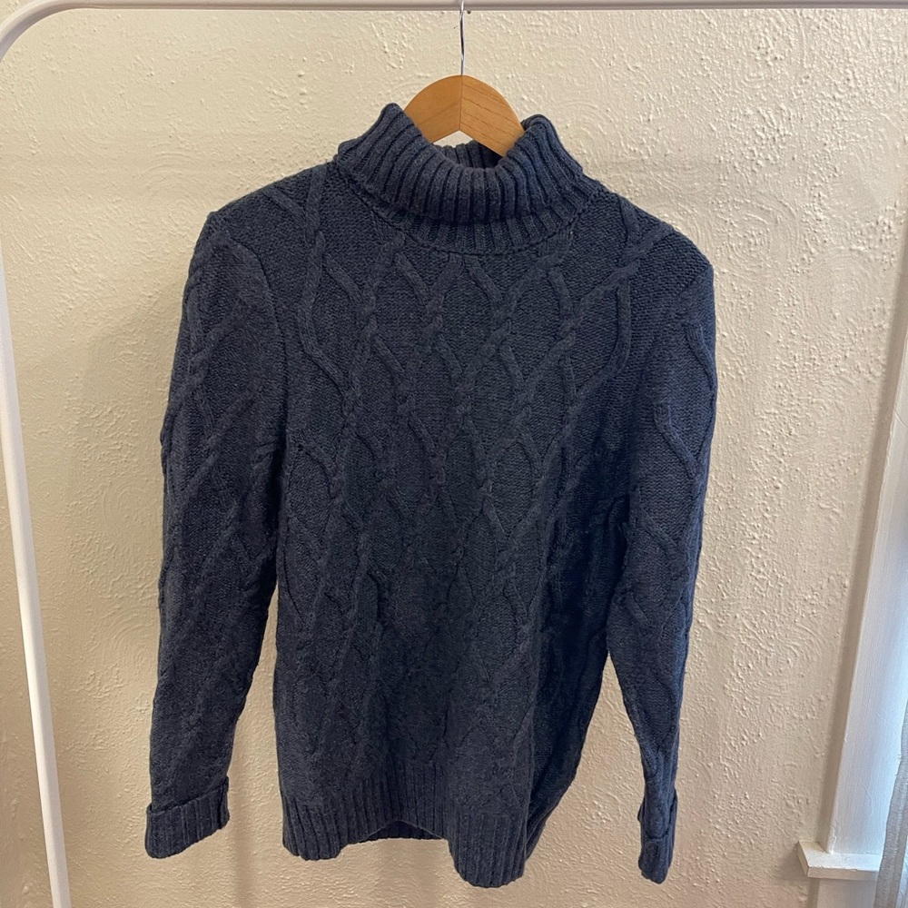 Express Cable Knit Turtleneck Sweater